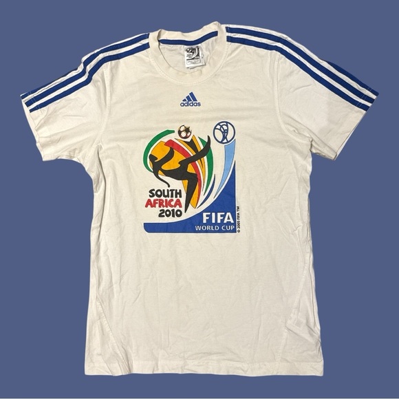 Adidas 2010 White FIFA World Cup Tee - Picture 1 of 9